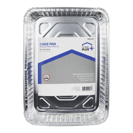 HOME PLUS Durable Foil 9 in. W X 13 in. L Cake Pan Silver D47010
